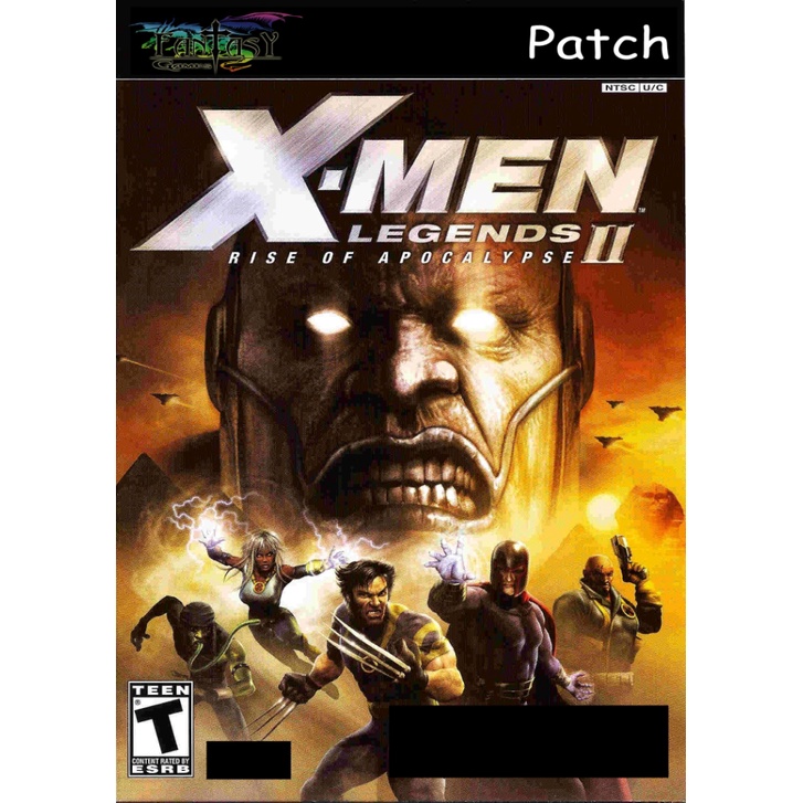 X-Men Legends II Rise of Apocalypse PS2 - Dvd patch