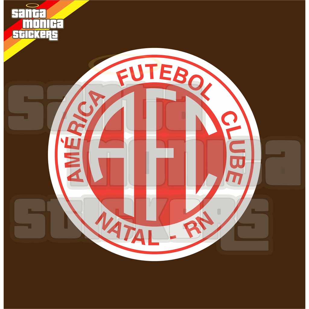 Adesivo de Futebol Escudo Emblema América-RN | Shopee Brasil
