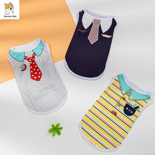 Nova Roupas Legais Para Cachorro Shih Tzu Colete Masculino Respirável Pet Verão Gato Camiseta