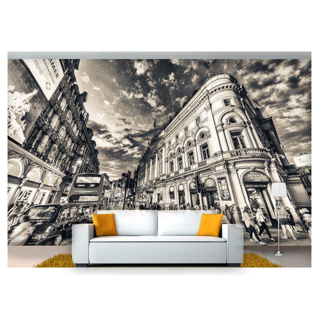 papel de parede Cidade Antiga Londres ruas 3D 6m² CDA20