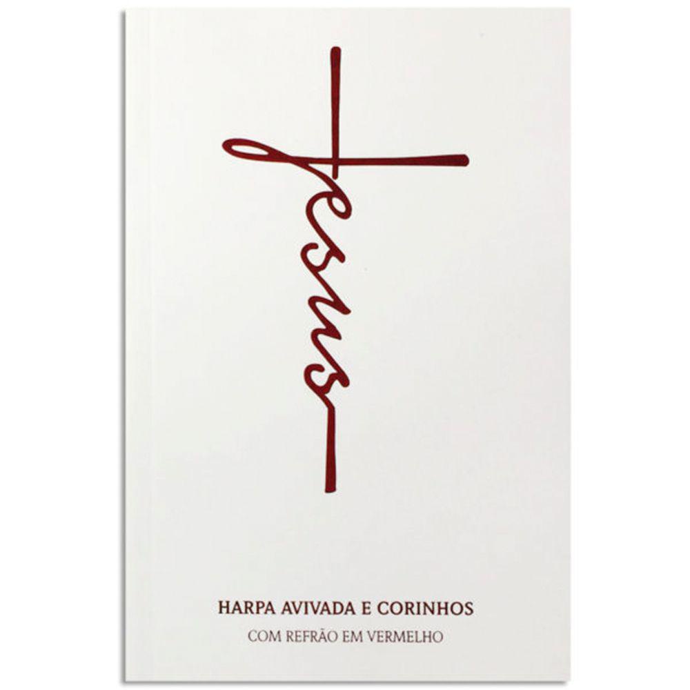 Harpa Avivada e Corinhos Letra Hipergigante Capa Dura - Jesus Branca em Oferta na Shopee