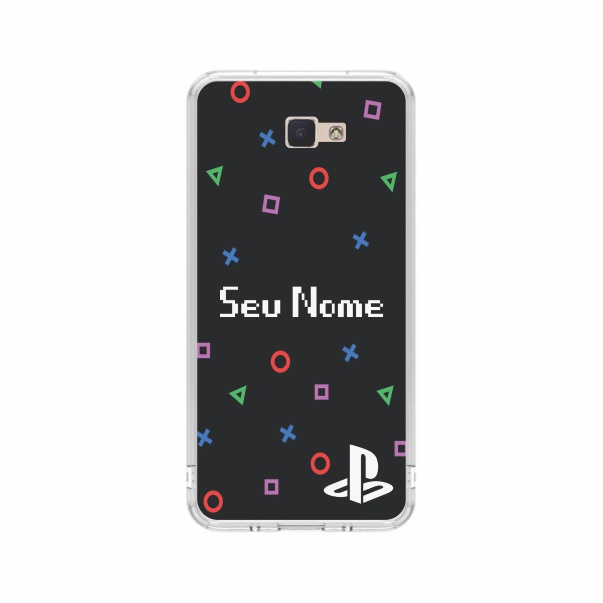 Capa de Celular Capinha Samsung J7 Prime Personalizada  - Playstation Com Nome