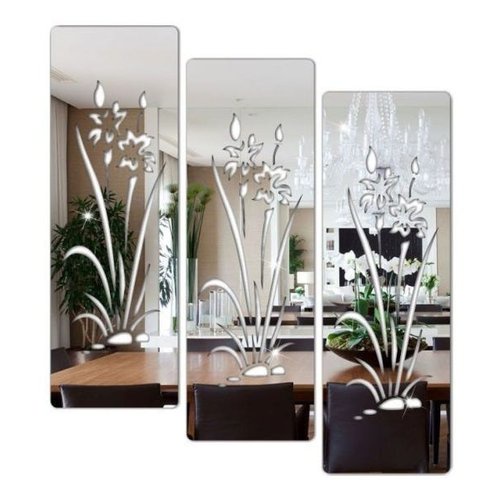 Espelho Decorativo Florais Em Acrílico modelo ARV05 Promoção em Oferta na Shopee