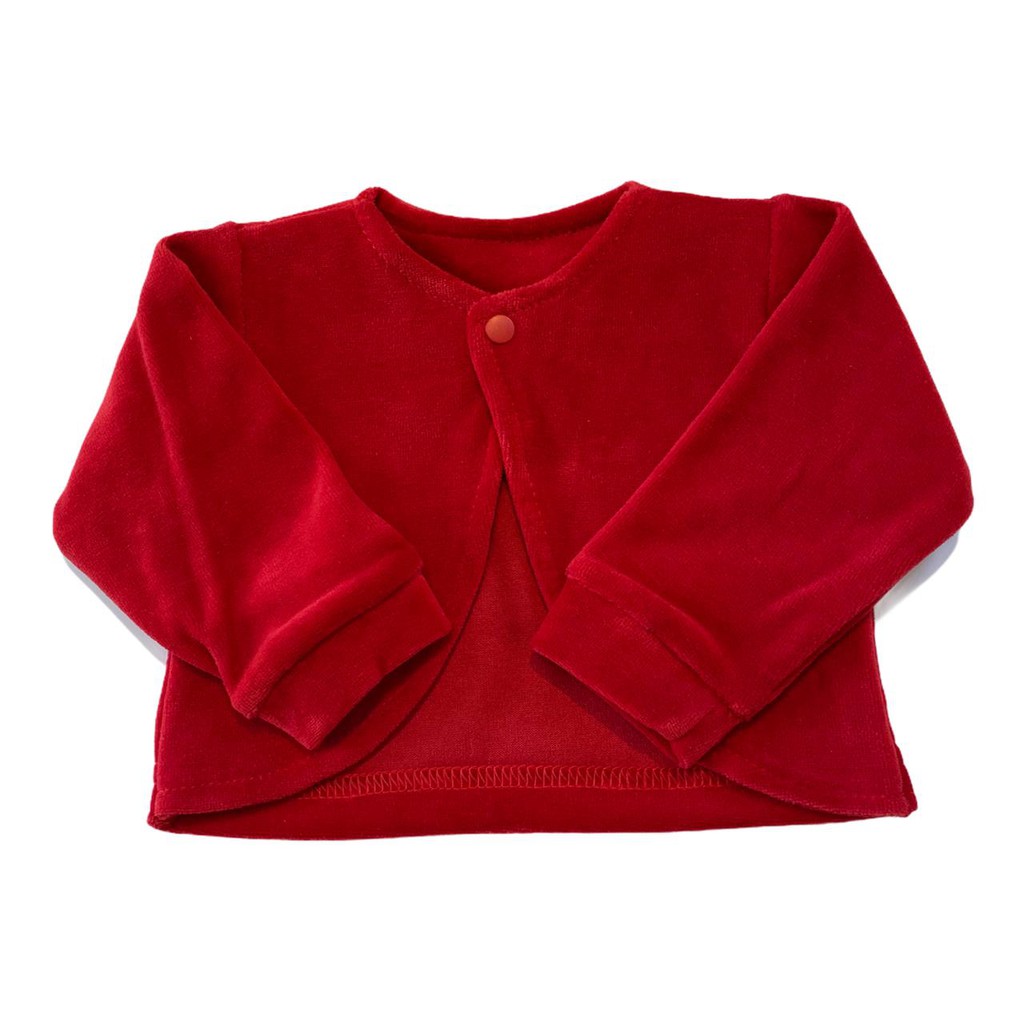 Bolero Bebê Menina de Plush Vermelho Mundo Nina Kids em Oferta na Shopee