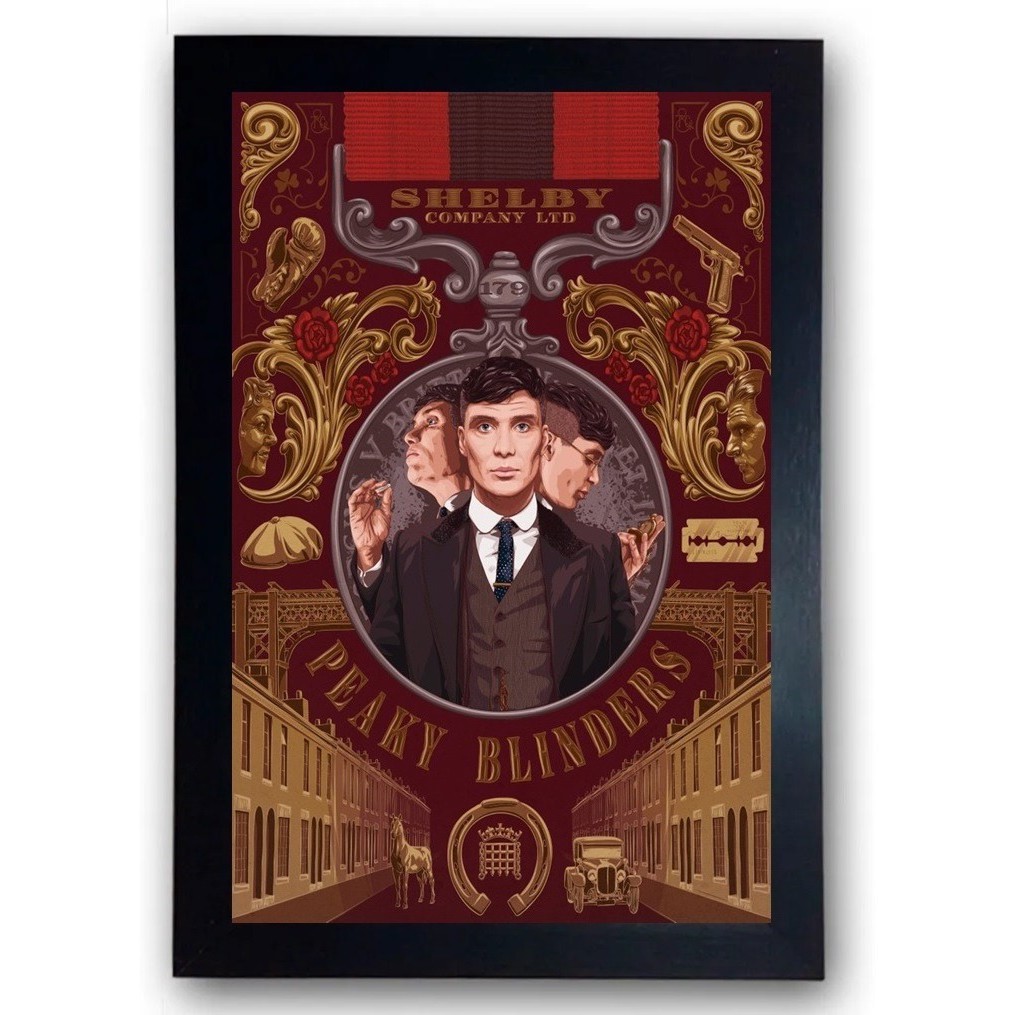 Quadro Peaky Blinders Tommy Shelby Moldurado Cd10