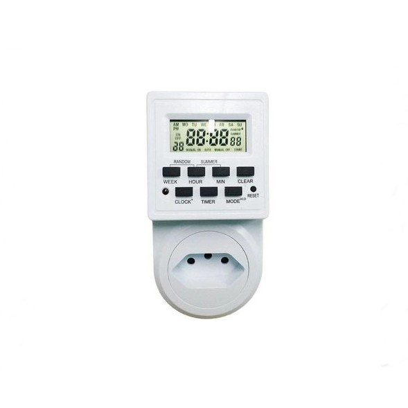 Timer Temporizador Digital De Tomada Bivolt 10a 2200w