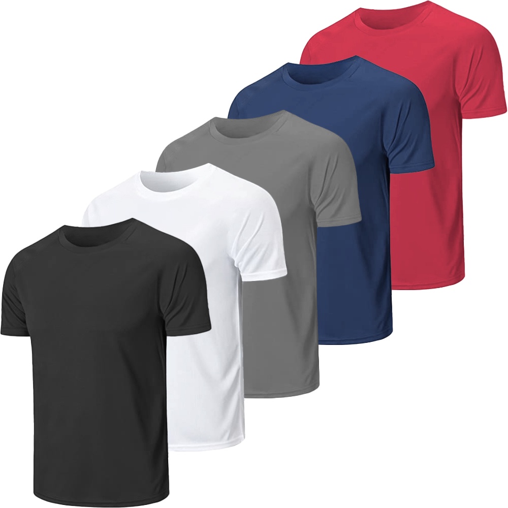 Kit 5 Camisetas Novastreet Dry Fit Anti Suor - Linha Premium