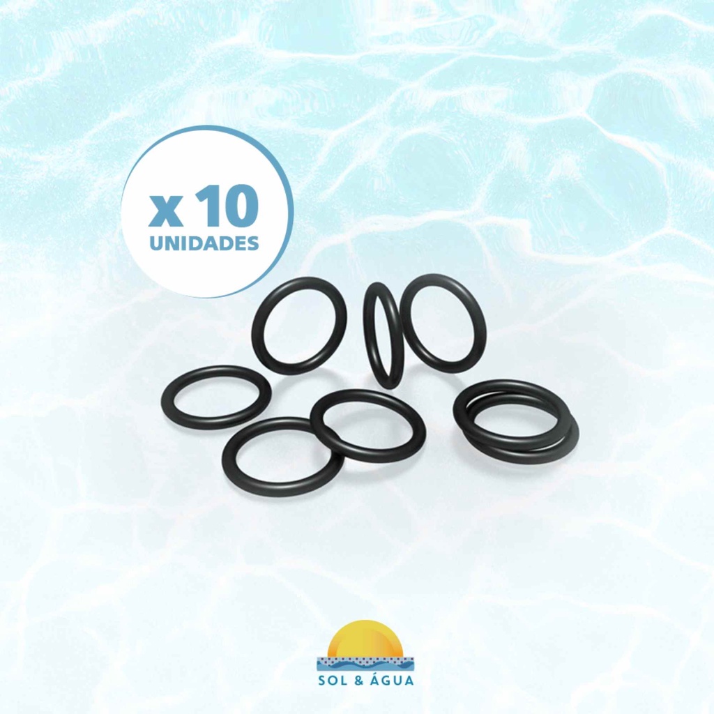 Kit de 10 Borrachas de Vedação Placa Aquecedor Solar para Piscina - TekSol