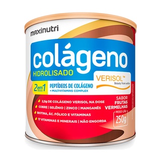 Colágeno Verisol Lata 250g Frutas Vermelhas Maxinutri