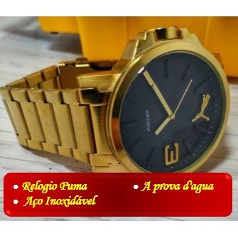 Relógio Puma Dourado a Shopee Brasil