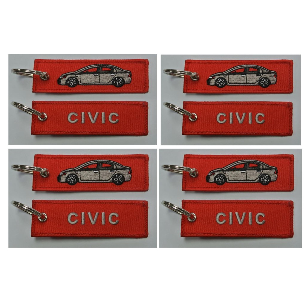 Honda Civic Chaveiro Bordado