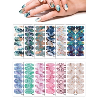 Acessórios para Nail Art Teste padrão de manchas de mármore estrelado rede de papel adesivo de unha vermelho adesivo de unhas a laser