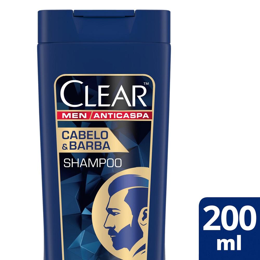 Shampoo Anticaspa Clear Men Cabelo & Barba 200ml em Oferta na Shopee