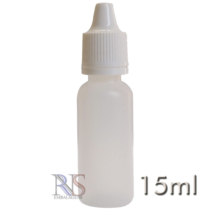 600 Frasco Plástico 15 ml Conta Gotas - Ref 6885