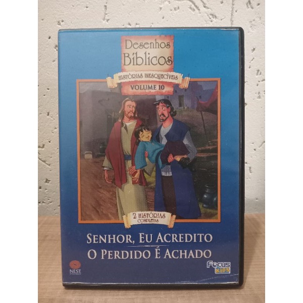 DVD Desenhos bíblicos Senhor, eu acredito o perdido é achado
