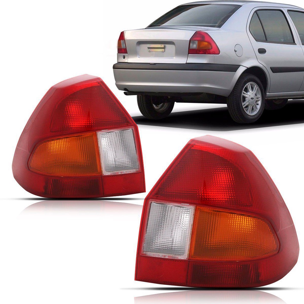 Par Lanterna Fiesta Sedan 2000 2001 2002 2003 Tricolor em Oferta na Shopee