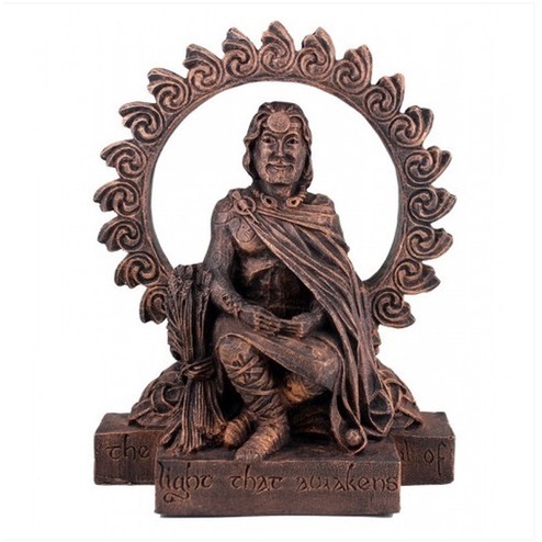 Deus Lugh  Deus Sol  Estátua Resina Wicca (bronze)