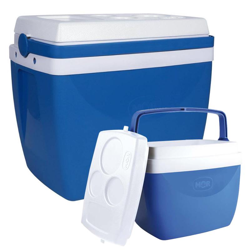Caixa Térmica 34 Litros + Caixa Térmica 12 Litros Azul MOR em Oferta na Shopee