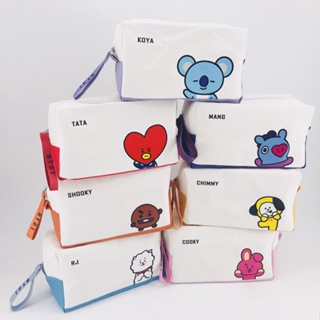 Korean MakeUp Bag , Cosmetic Samll Pencil Estojo Para Lápis , Bolsa Caneta Com Zíper , Festa De Aniversário Estudantes Da Escola Porta Estacionário CHIMMY COOKY KOYA MANG RJ SHOOKY TATA em Oferta na Shopee