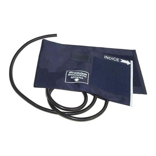 Braçadeira com Manguito Azul para Tensiômetro Aparelho Medidor de Pressão Analógico Aneróide de 02 VIAS