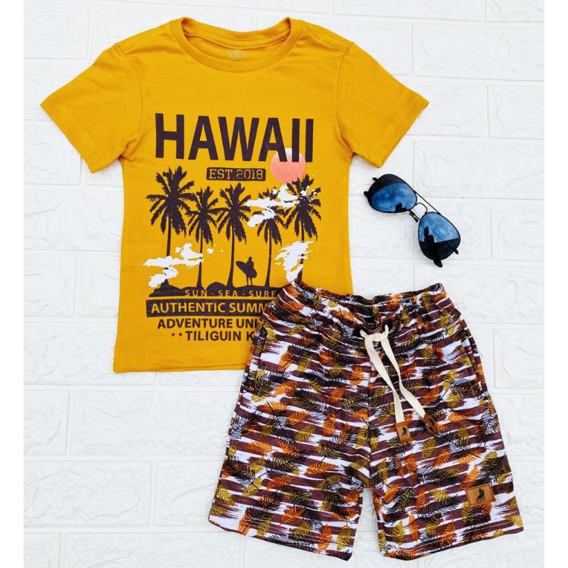 Conjunto Infantil Para Meninos Composto por Short e Blusa Conjunto Infantil Masculino