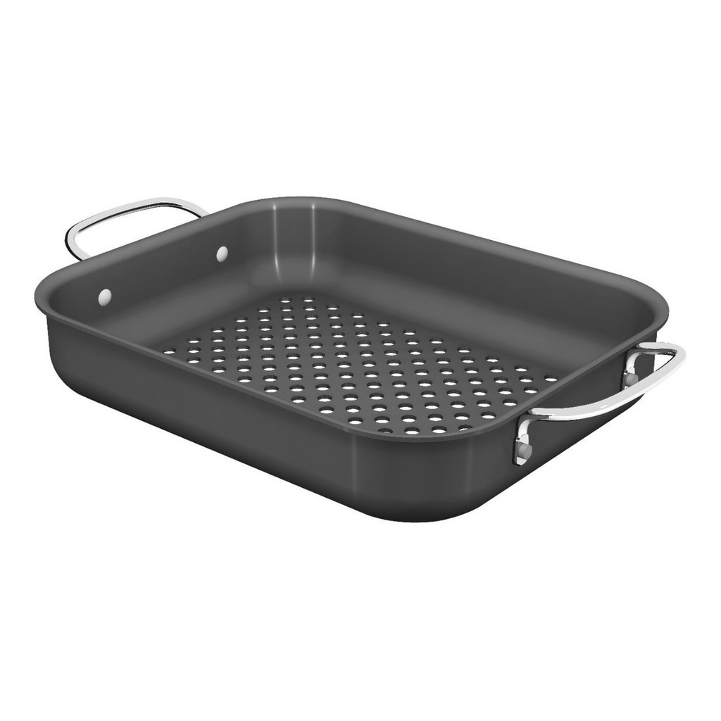 Grelha Retangular Alças Tramontina Alumínio Anodizado 28cm em Oferta na Shopee