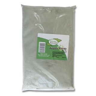 Argila Verde 1kg 100% Ervas E Raízes