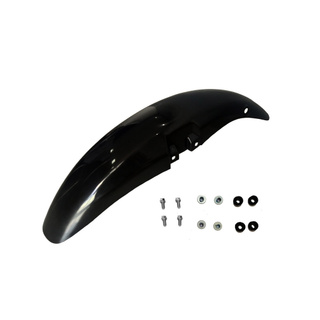 Paralama Dianteiro Moto Honda CG 125 Titan Fan Cargo Preto Injetado Com Parafusos Buchas Borrachas para Fixação 1999 2000 2001 2002 2003 2004 2005 2006 2007 2008 2009 2010 2011 2012 2013