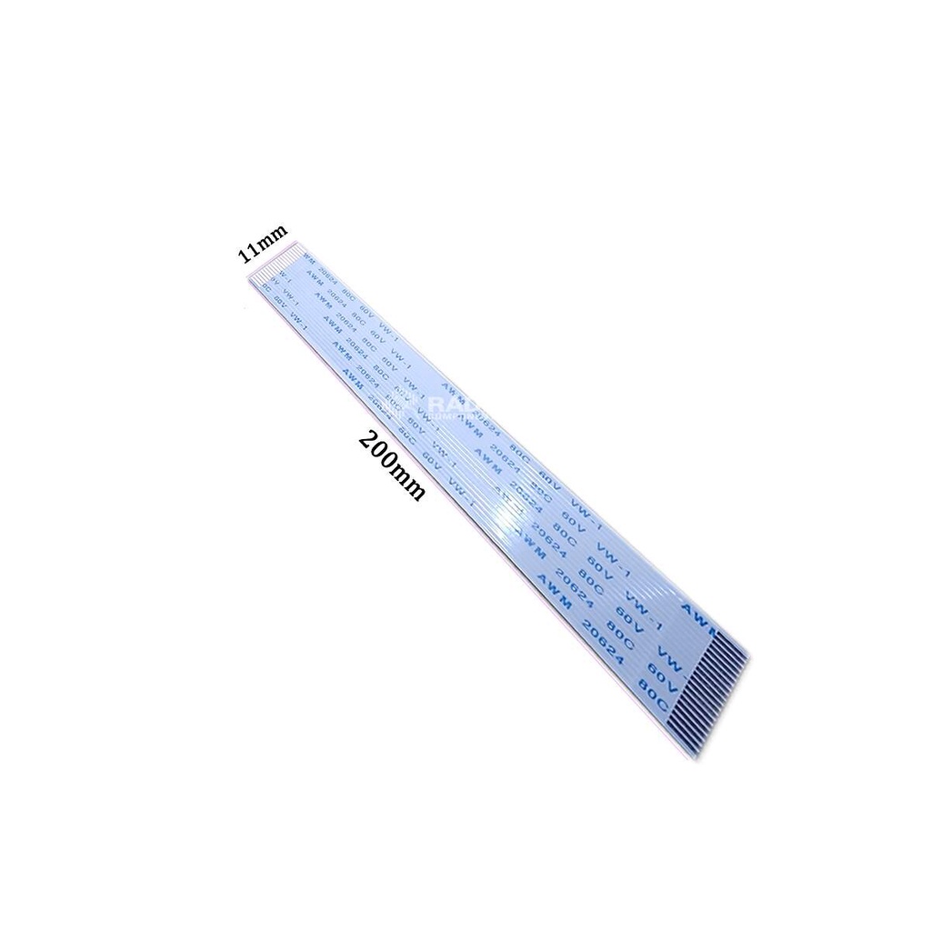Cabo Flat 20 Vias X 20Cm Passo 0.5 Awm 20624 Contato Normal