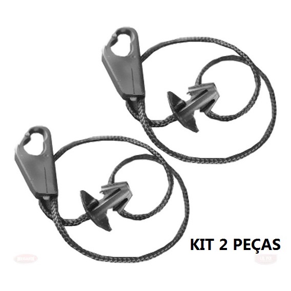 Cordão Tampão traseiro porta malas Fiat PUNTO 2007 até 2017 - Cordinha do Bagagito Tirante (par)