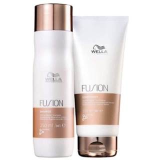 Kit Wella Professionals Fusion Shampoo 250ml  Condicionador 200ml em Oferta na Shopee
