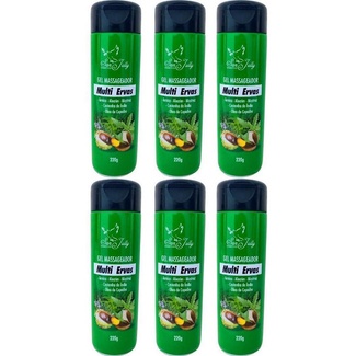 Kit 6 Gel Massageador Multi Ervas 220g - San Jully