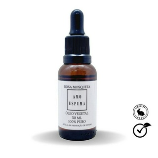 Óleo Vegetal de Rosa Mosqueta 100% Puro Clareador de Manchas Estria Celulites Linhas de Expressão Hidratante
