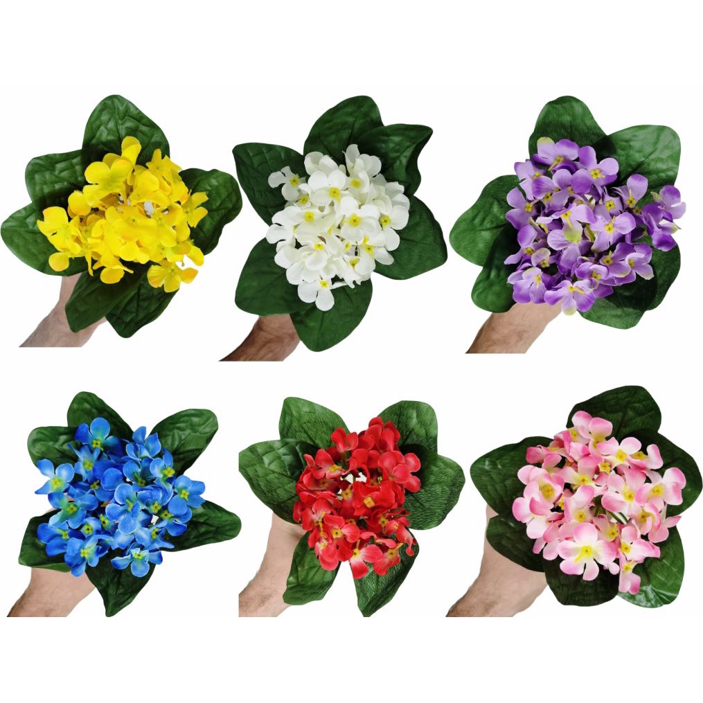 6 flor artificial violeta para arranjos e decoração de vasos de jardim  enfeite casamento | Shopee Brasil