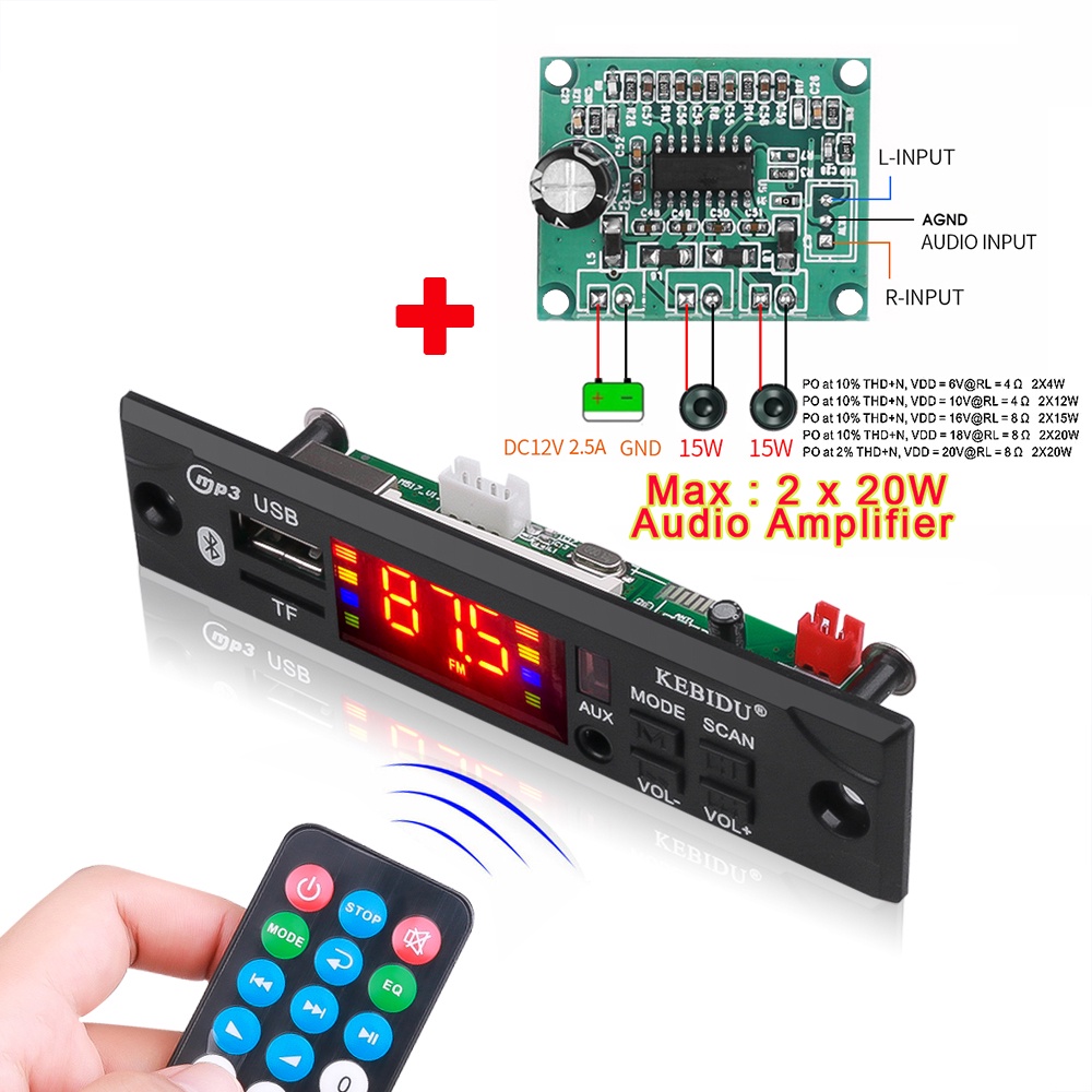 DVDプレーヤー カーステレオラジオリモート契約倍 eq SD プレーヤー12V AUXBluetoothオーディオステレオ mp3 phone  charging mp3プレーヤー USB Color wma ノイズ低減による読み取りディスク高速 530 : wav FM