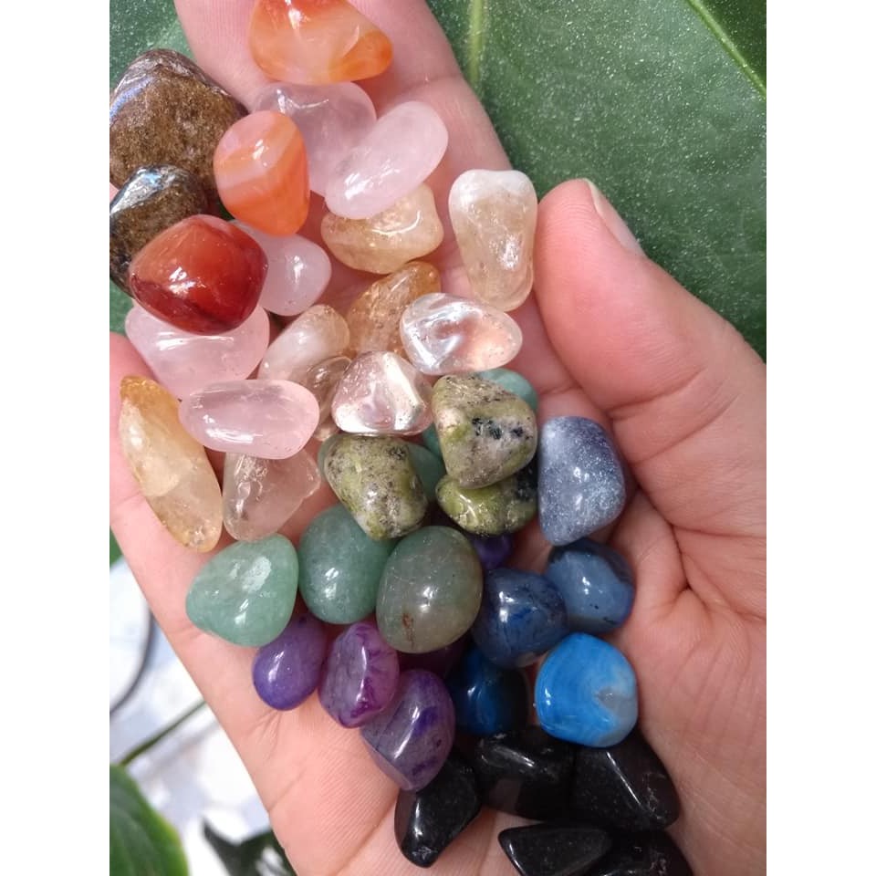 kit cristais 100g mini pedras naturais pedra rolada ágata ametista quartzo jade citrino jaspe pedra natural pequena