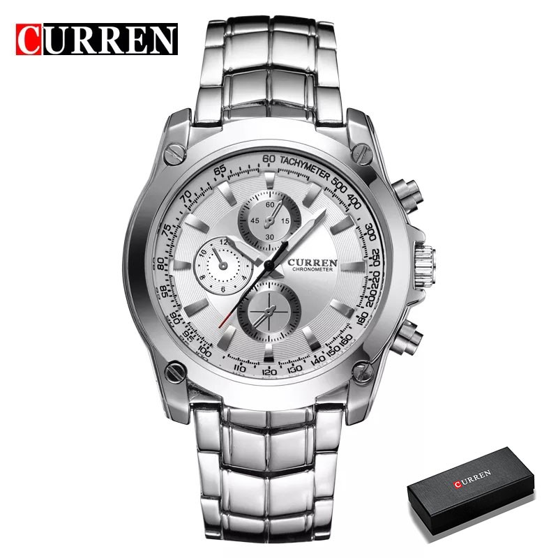Curren Luxo Masculino Relógio  Negócios De Quartzo À Prova D 'Água Esporte 8025 - Watches