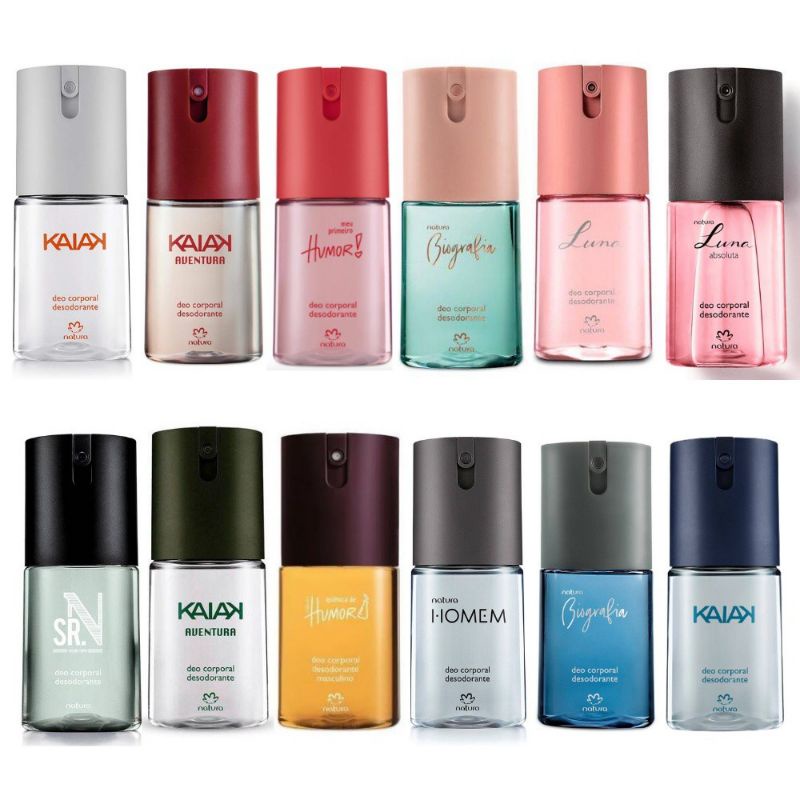 Perfume Deo Corporal 100ml Natura a escolher em Oferta na Shopee