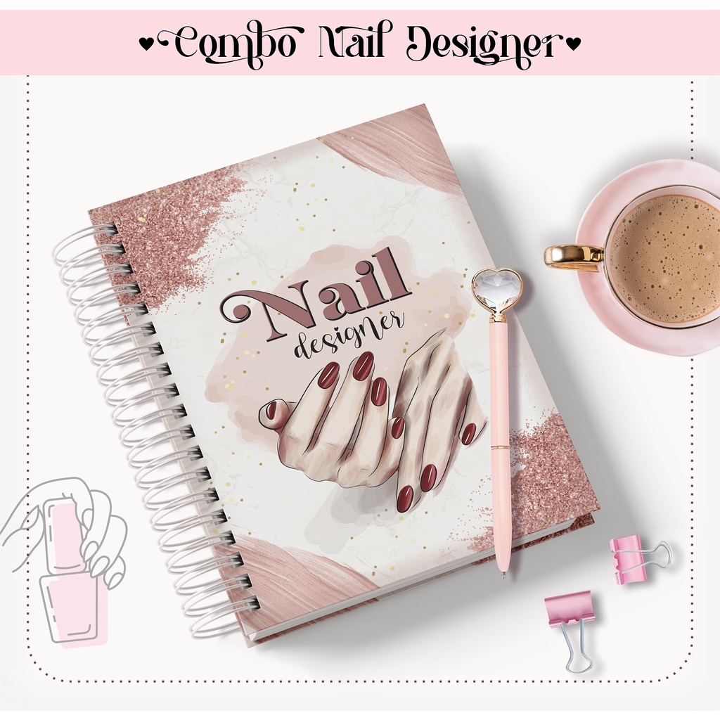Agenda Nail Designer Personalizada 2024