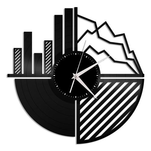 Estatística Matemárica - Relógio Disco De Vinil Decoração