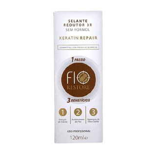 Selante Redutor 3R Sem Formol Fio Restore Keratin Repair 120ml