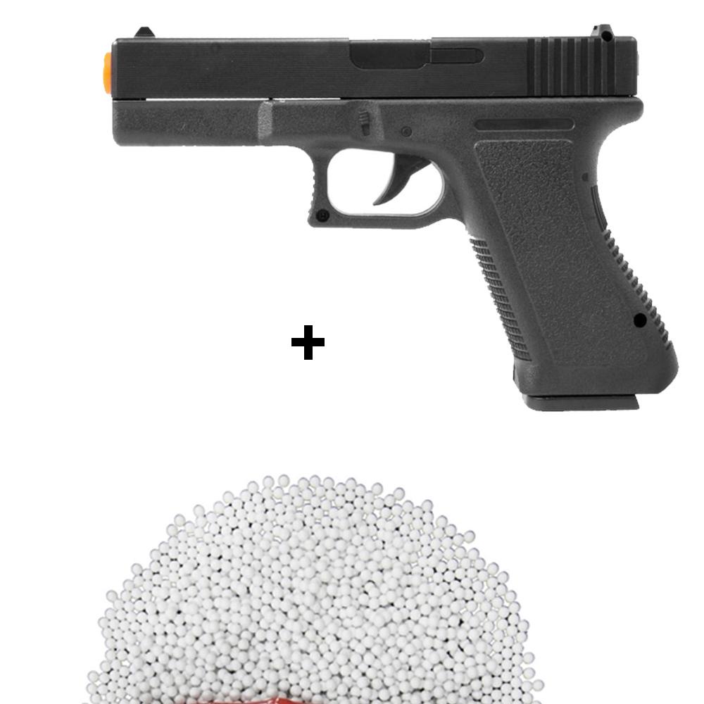 Pistola de Airsoft Spring V307 6mm – Vigor + Esferas 0,12g em Oferta na Shopee