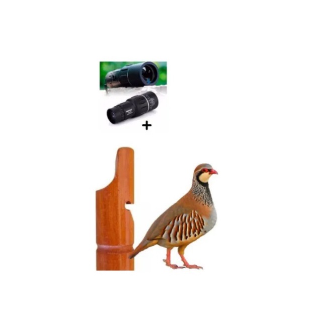 Apito Perdiz 27 Profissional + Luneta Observação De Aves