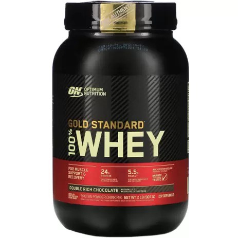 Whey Protein 100% Whey Gold Standard 907gr Baunilha Morango Optimum Nutrition