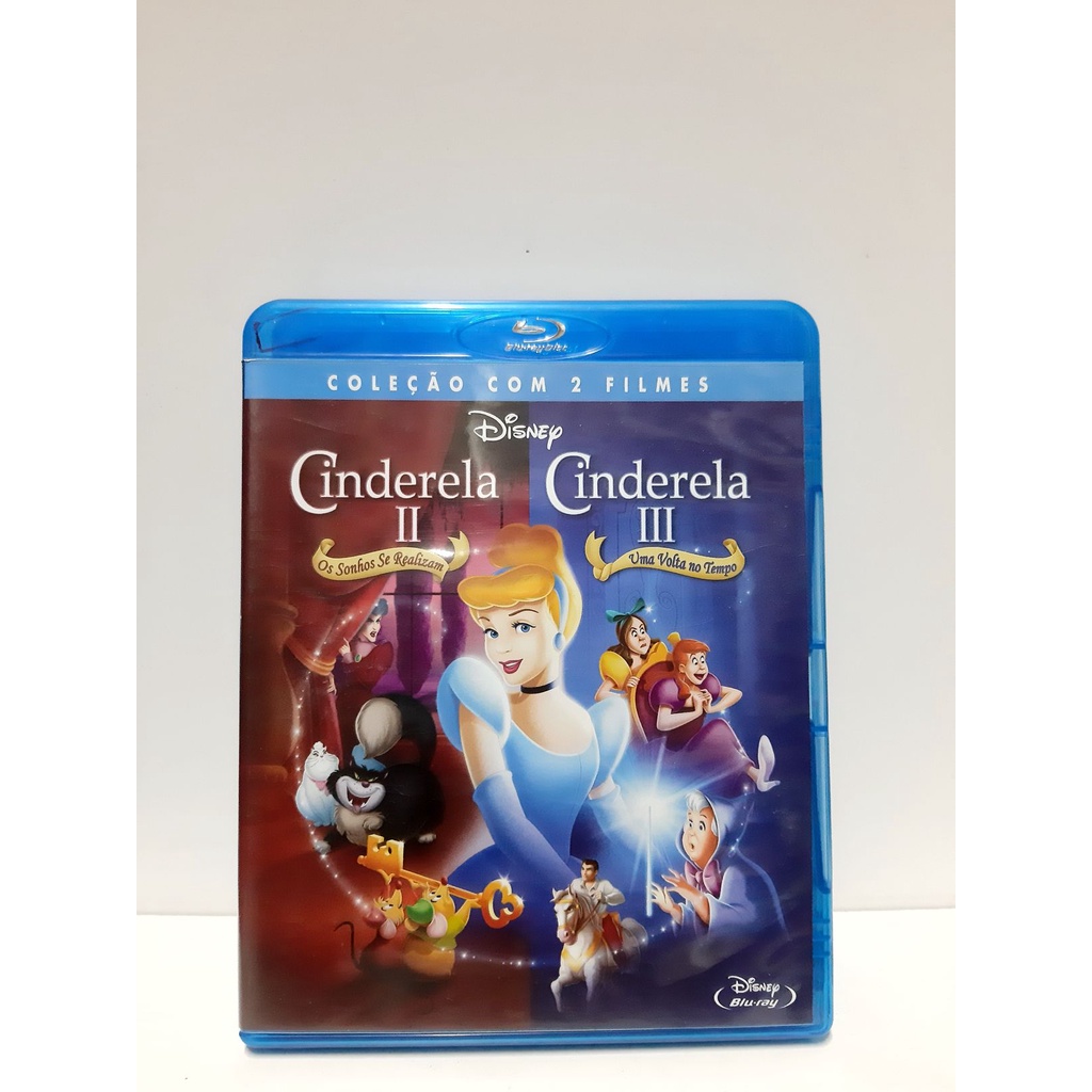 Blu-ray Coleção 2 Filmes - Cinderela 2: Os sonhos se realizam + Cinderela 3: Uma volta no tempo