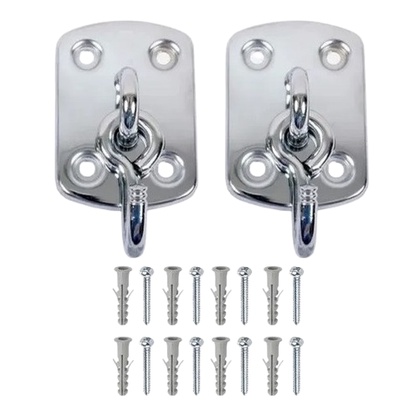 Gancho de Rede Tipo Armador Com Suporte Reforçado Cromado 2 Unidades em Oferta na Shopee