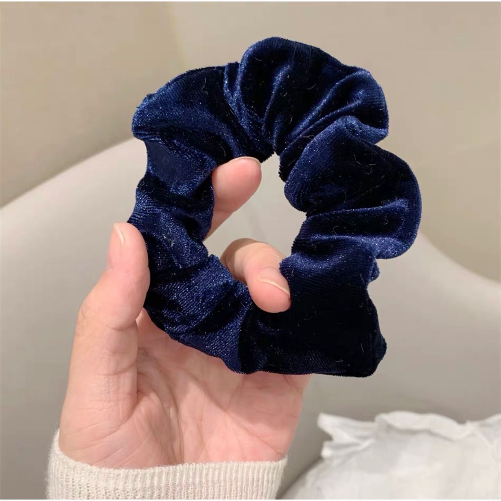 kit 12/24/36 unidades Scrunchies de Veludo elástico de cabelo DIVERSAS CORES