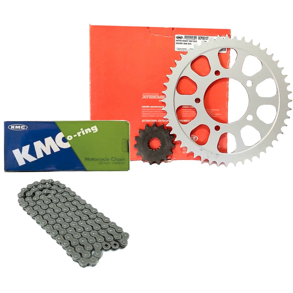 Kit Relação C/ Retentor Bandit 650/ Gsx650F 07/16 Vaz + Kmc