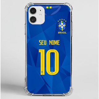 Capa Capinha Case de Celular Personalizada com Nome Seleção Brasileira em Oferta na Shopee