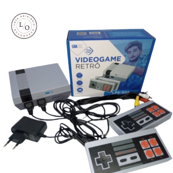 Video Game Retro Anos 80 E 90 620 Jogos 8 bits 2 Controles tipo